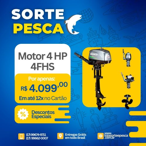 Motor 4 Hp 2 Tempos 4FHS Hidea