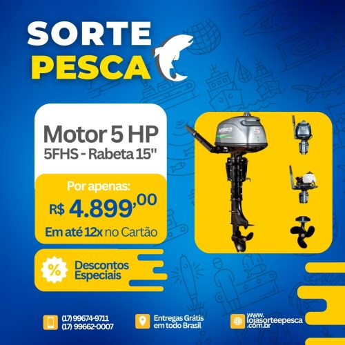 Motor 5 Hp 2 Tempos 5 (FHS ou FHL) Hidea