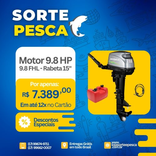 Motor 9.8 Hp 2 Tempos 9.8 (FHS ou FHL) Hidea