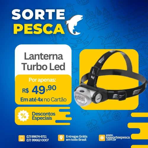 Lanterna de Cabeça Turbo Led NTK